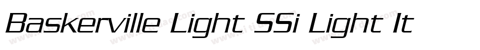 Baskerville Light SSi Light Italic字体转换
